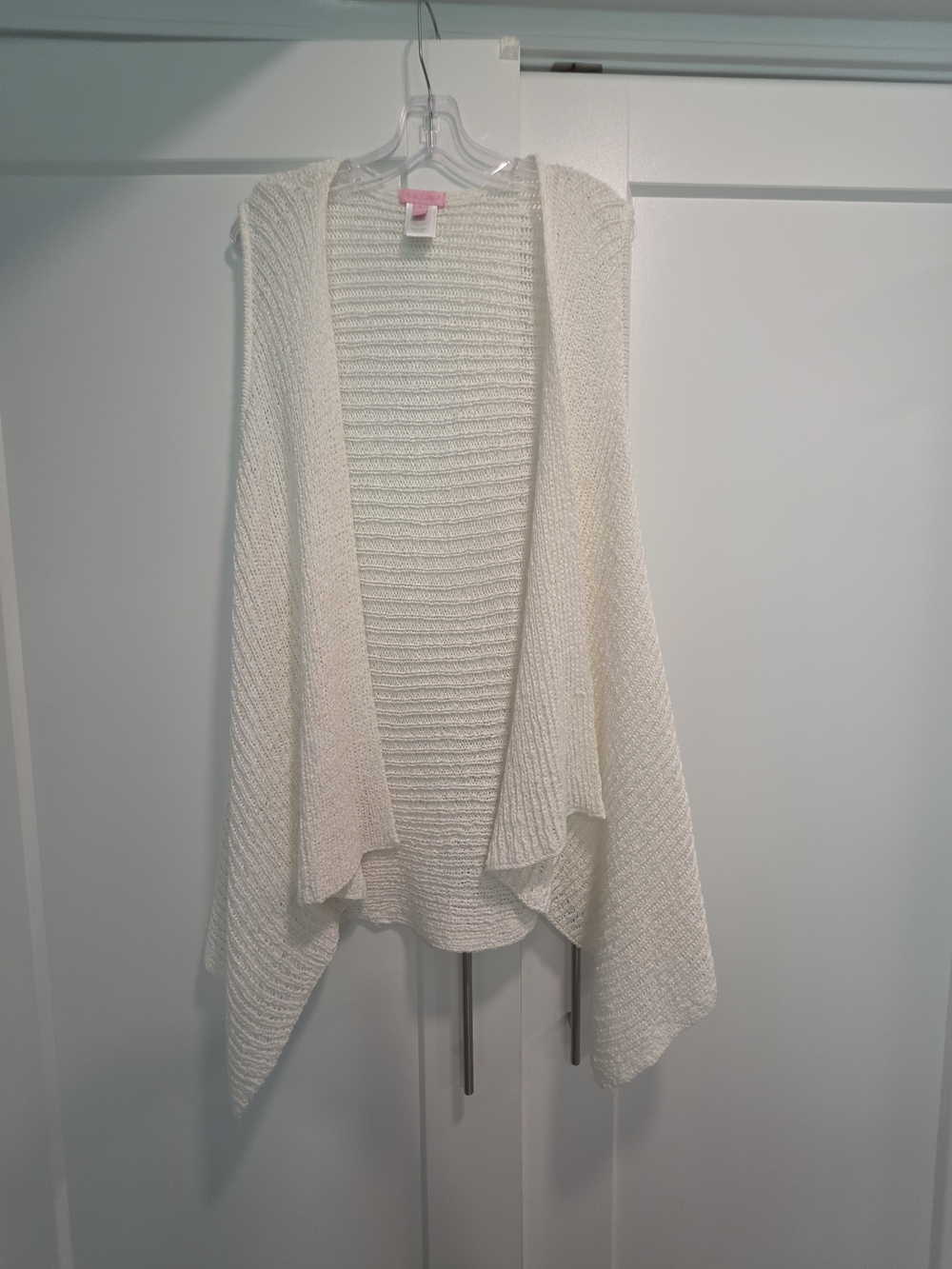 Lilly Pulitzer Cream Open-Knit Vest